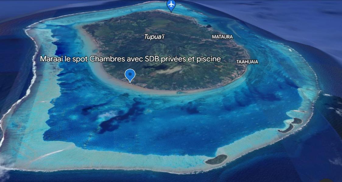 Mara'Ai Le Spot Tubuai Chambre Triple Taahueia Deluxe Sdb Privee Avec Piscine Mataura エクステリア 写真